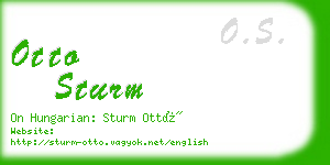 otto sturm business card